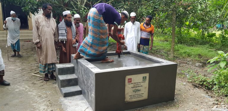 water well project in Bujbunia Adarsha Village